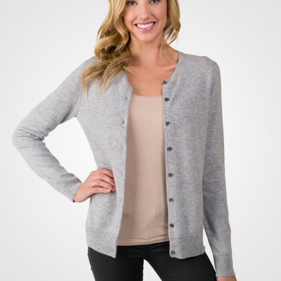 Charter Club Sweaters | Charter Club Long Sleeve Button- Front Cardigan | Color: Gray | Size: M | Clvibez's Closet